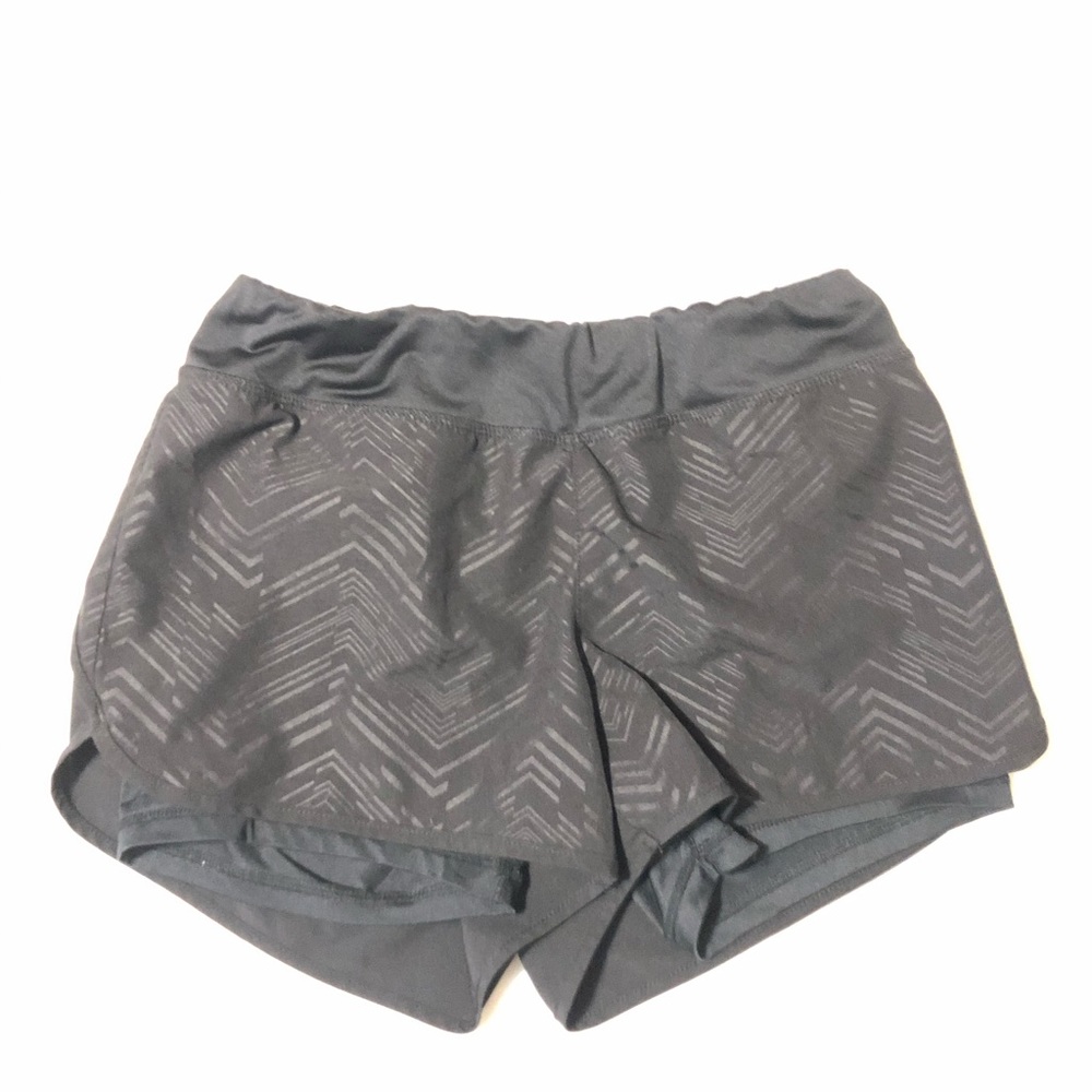 Black running shorts